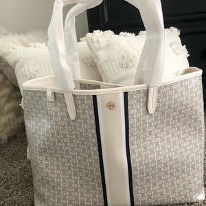 Tory Burch ivory tote